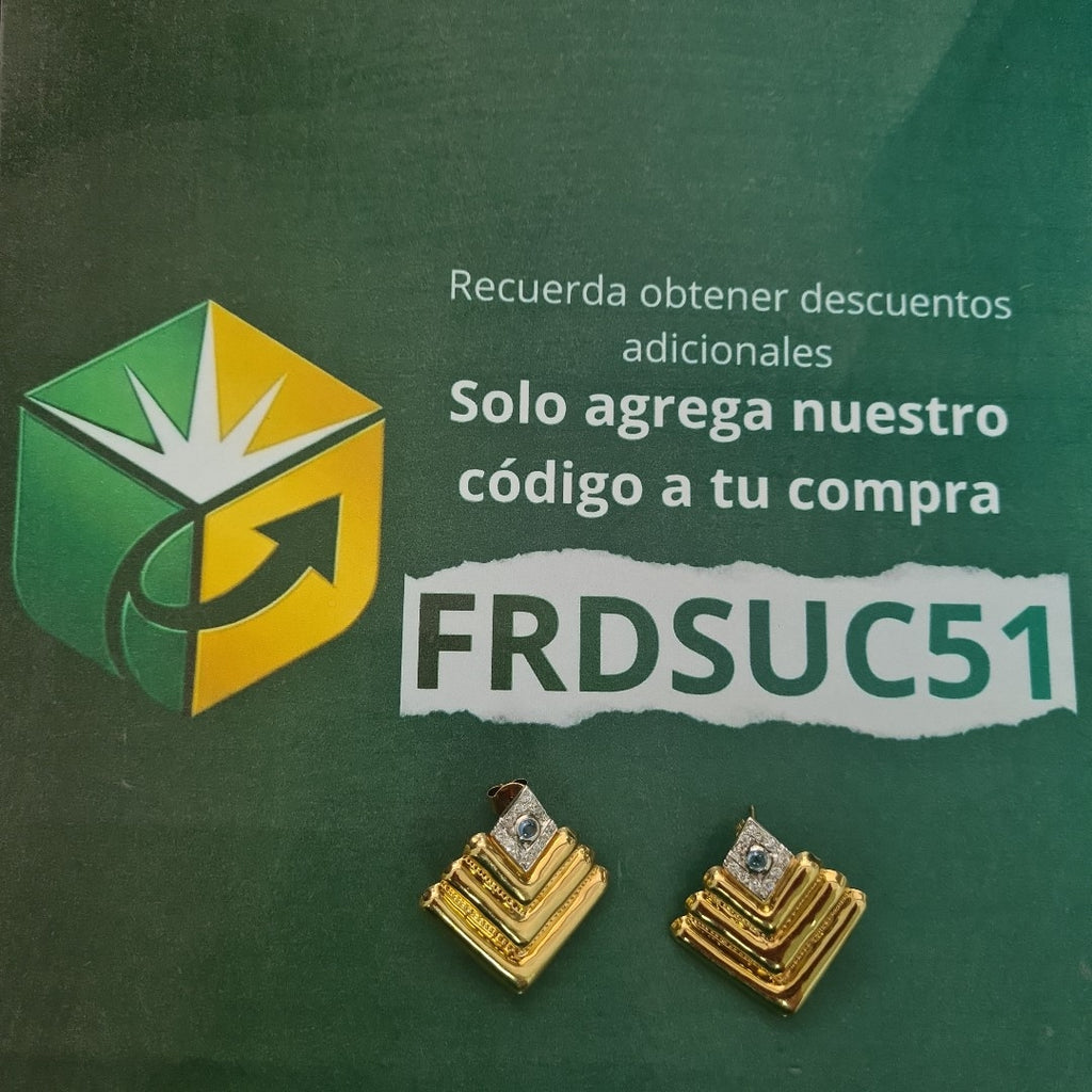 ARRACADAS PAR ORO 14 K 8,20 GRMS (SEMINUEVO)