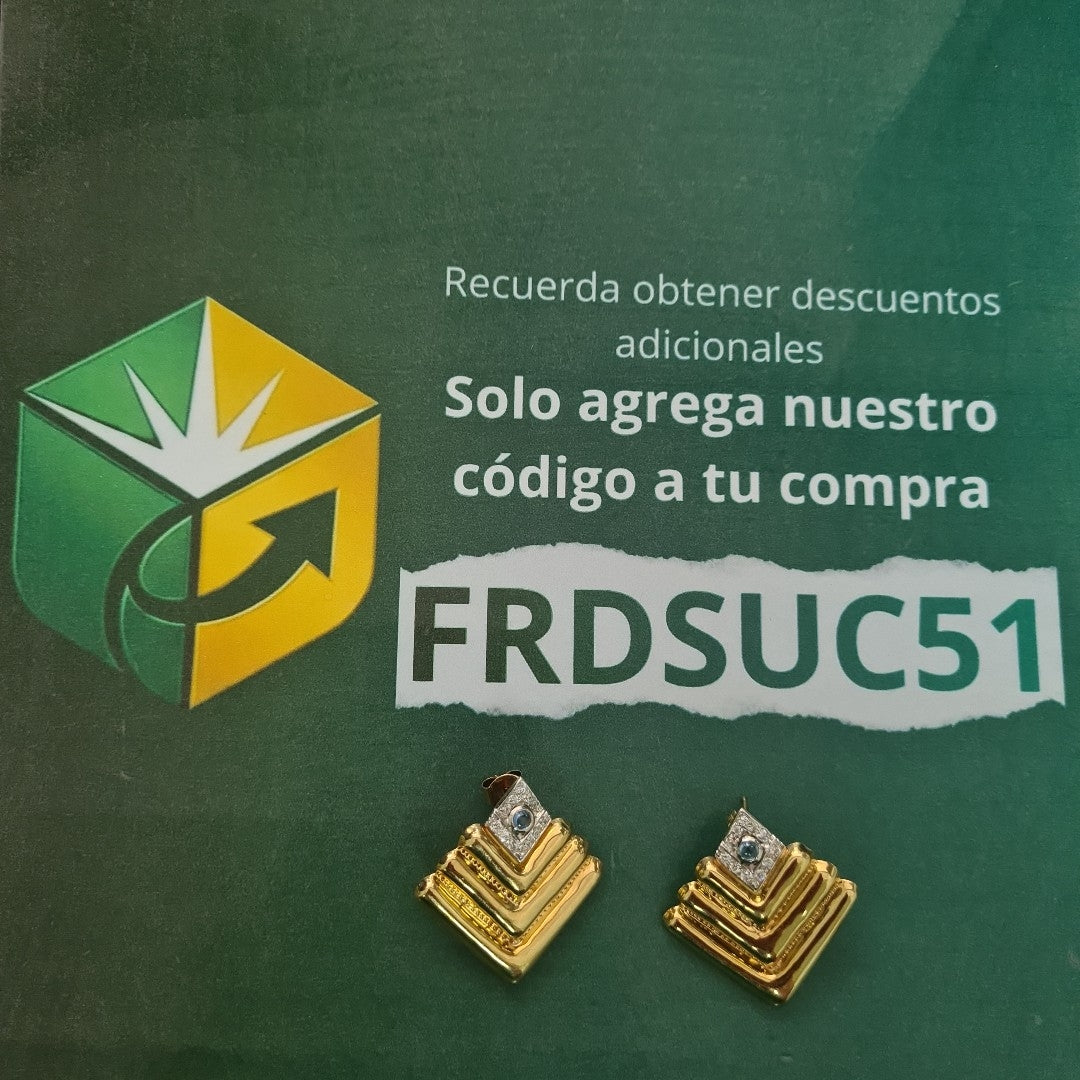 ARRACADAS PAR ORO 14 K 8,20 GRMS (SEMINUEVO)