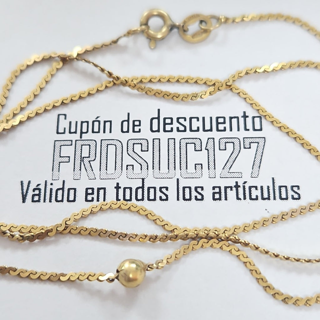 CADENA ORO 14 K 2,60 GRMS (SEMINUEVO)