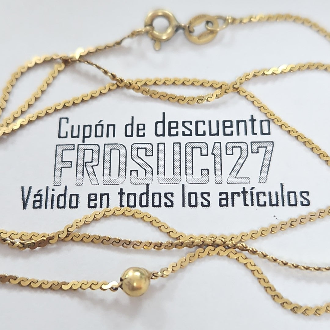 CADENA ORO 14 K 2,60 GRMS (SEMINUEVO)