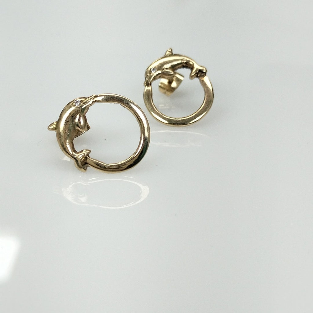 ARRACADAS PAR ORO 14 K 3.5 GRMS (SEMINUEVO)