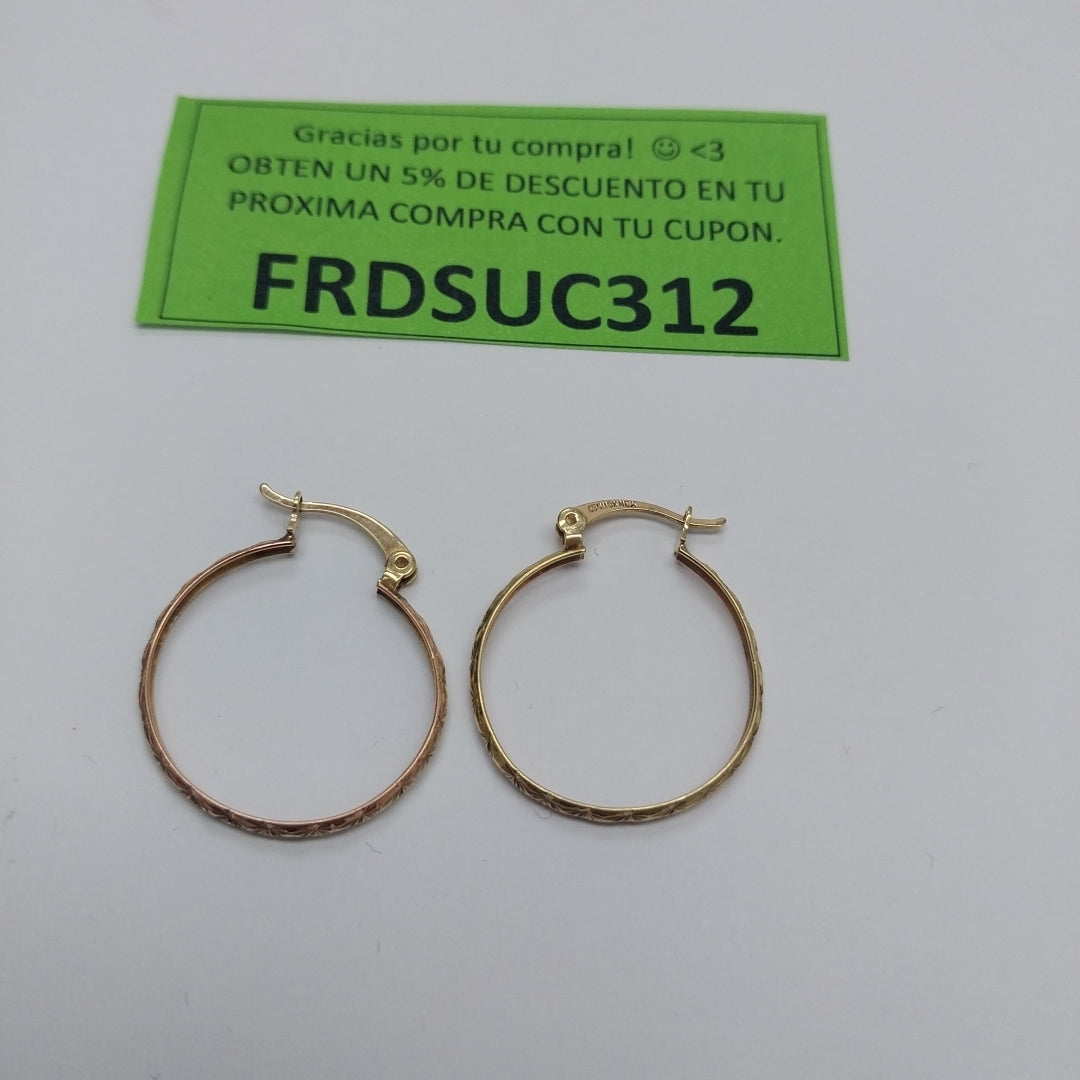 ARRACADAS PAR ORO 10 K 2 GRMS (SEMINUEVO)