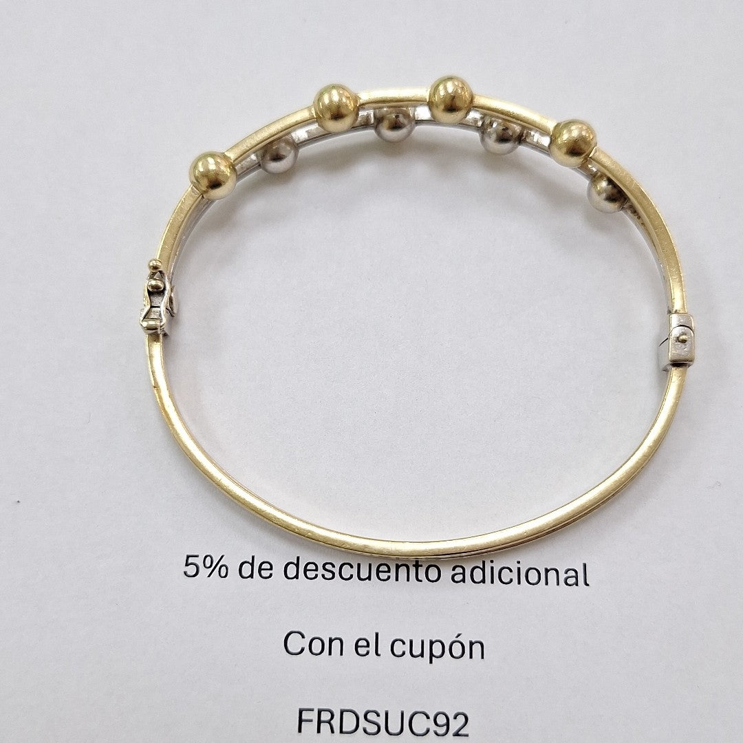 PULSERA RIGIDA ORO 14 K 12 GRMS (SEMINUEVO)
