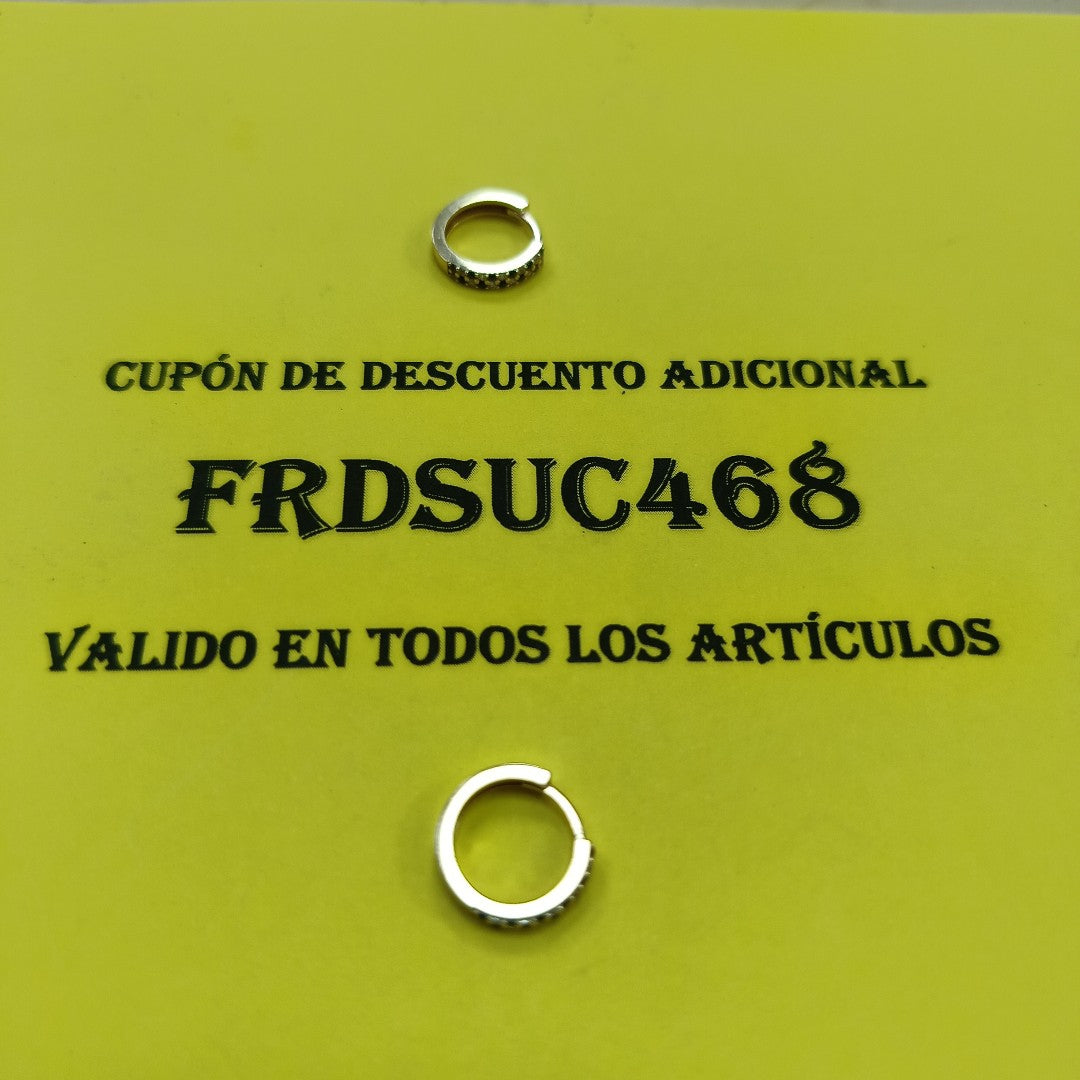 ARRACADAS PAR ORO 14 K 1.7 GRMS (SEMINUEVO)