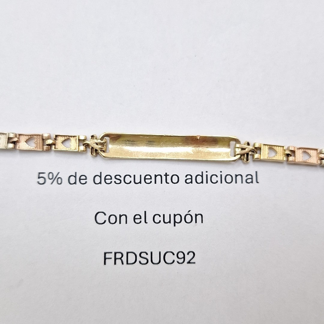 K1 5,10 GRMS 14 K ESPECIFICACIONES COMPLEMENTARIAS ESCLAVA TEJIDO ESPECIAL, (SEMINUEVO)