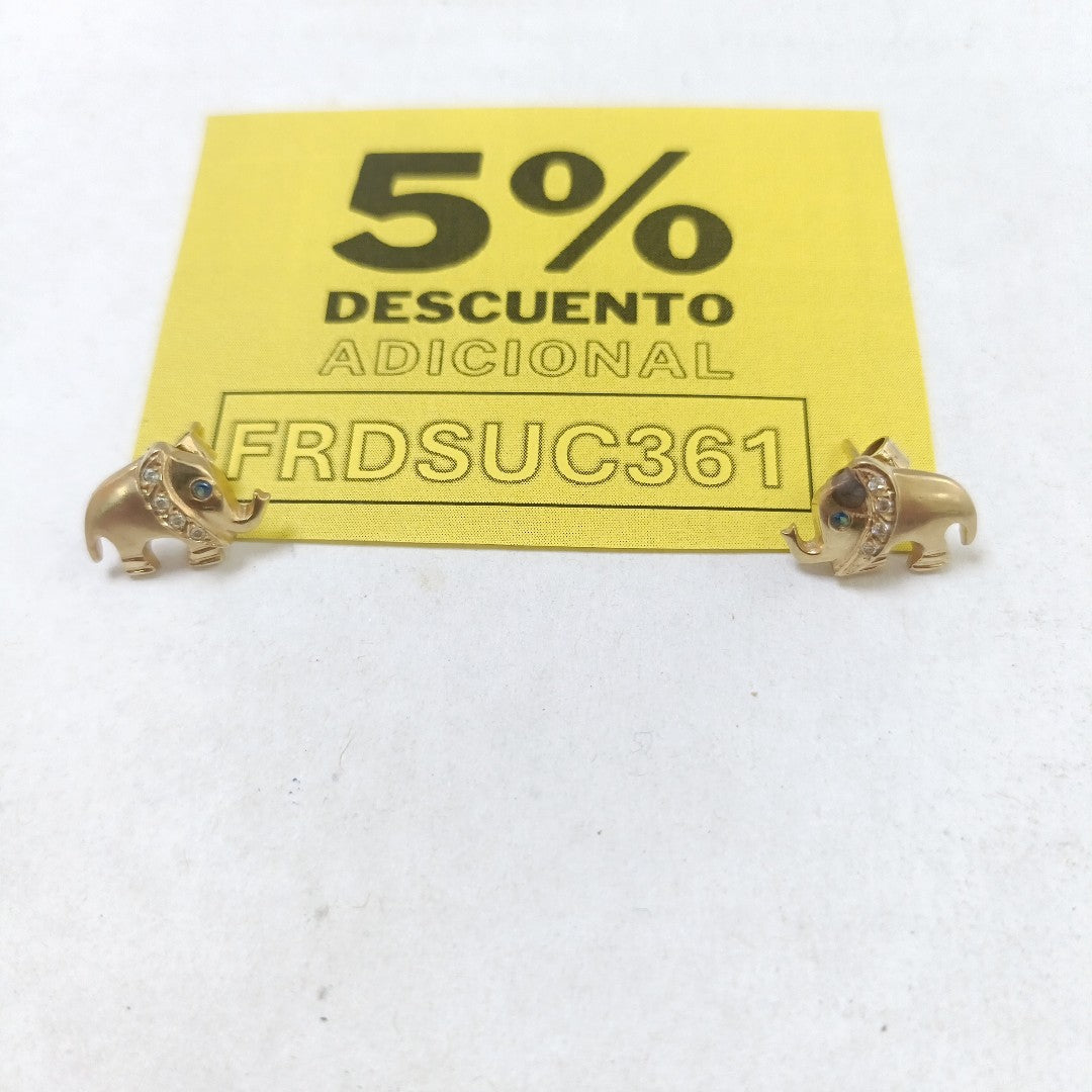 ARETES PAR ORO 10 K 3,60 GRMS (SEMINUEVO)