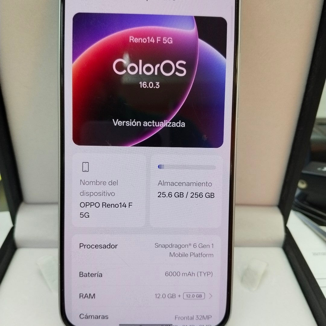 CELULAR OPPO RENO 14 F CPH2743 (2025) 256 GB 12 GB RAM (SEMINUEVO)