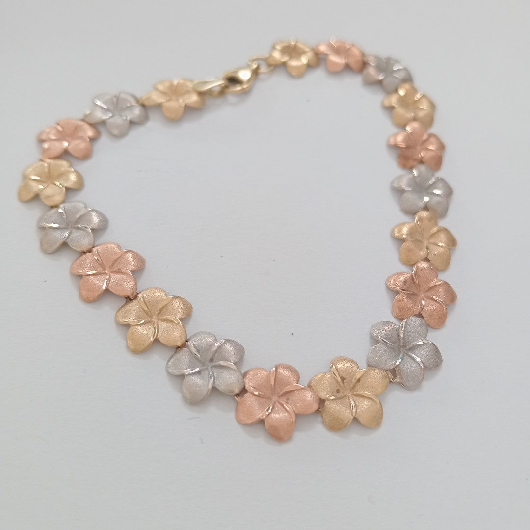PULSERA ORO COMBINADO 10 K 4.2 GRMS (SEMINUEVO)