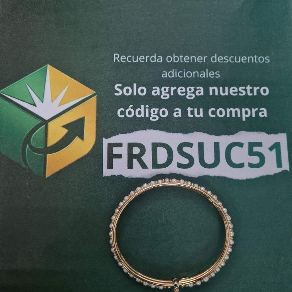 PULSERA RIGIDA ORO 14 K 14,40 GRMS (SEMINUEVO)