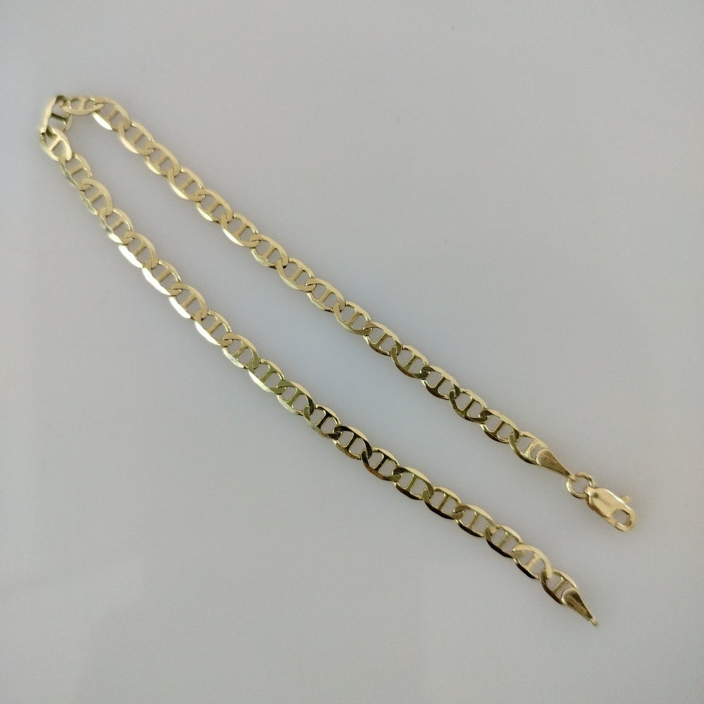 PULSERAS TEJIDO MARINERA ORO 14K 21 CM 3.4 GR (NUEVO)