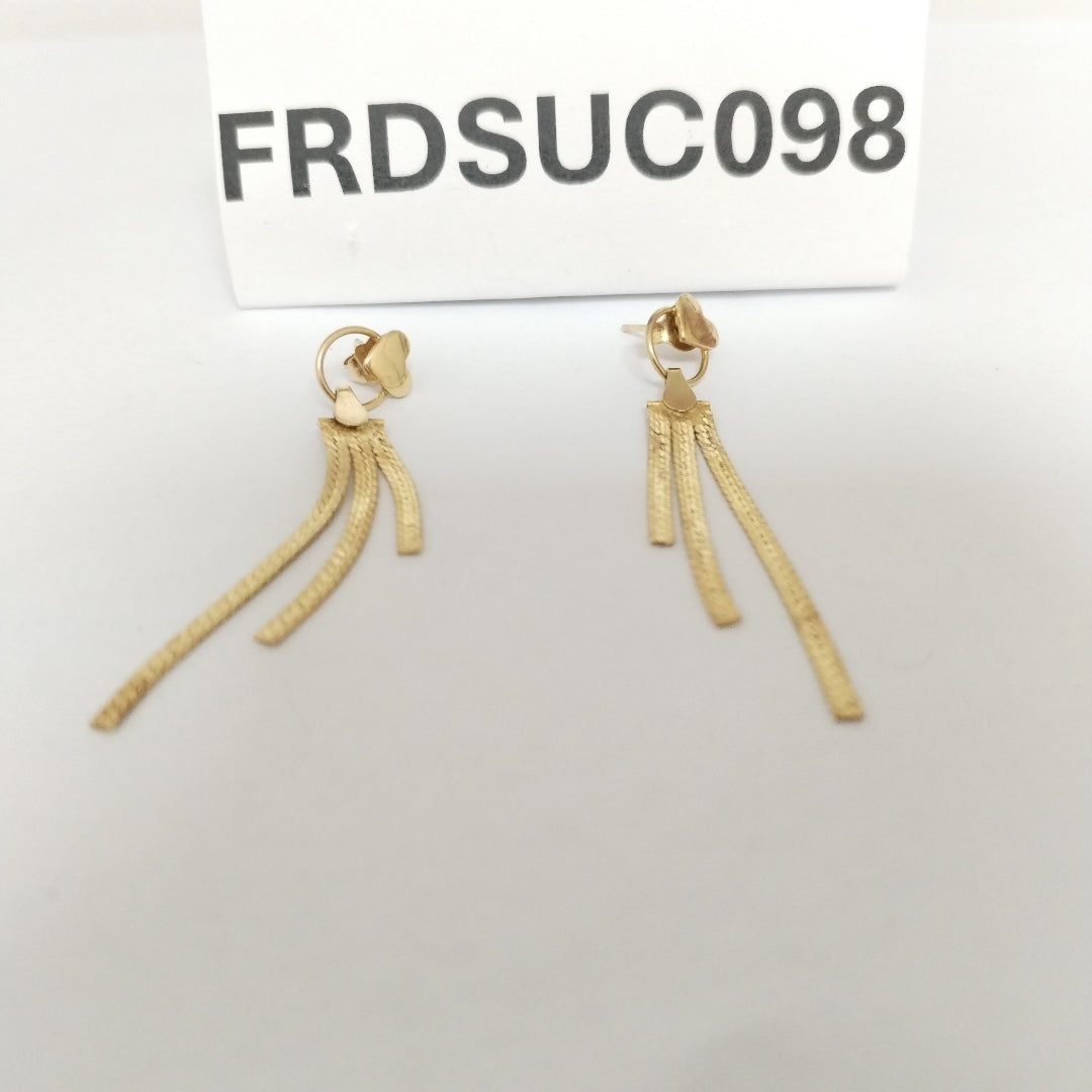 ARETES PAR ORO 14 K 2.2 GRMS (SEMINUEVO)
