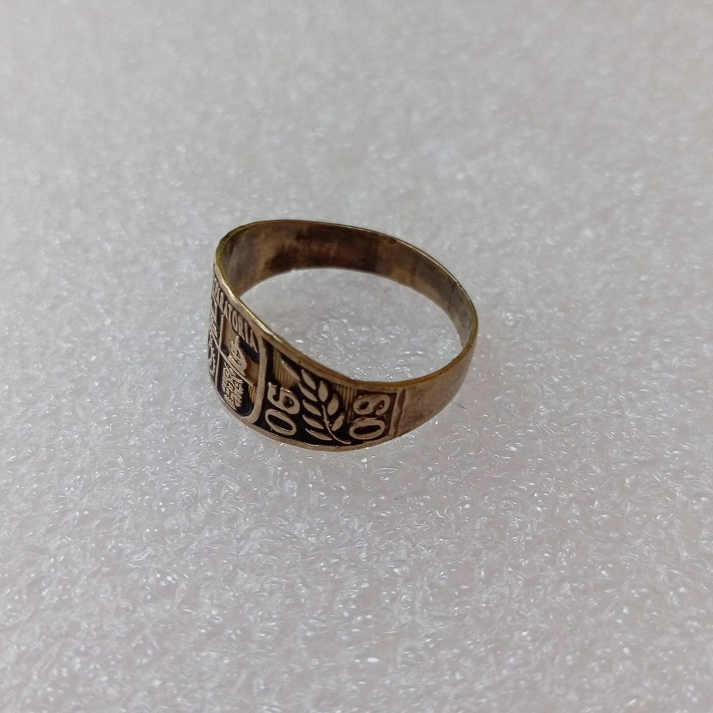 ANILLO DE GRADUACIÓN ORO 8 K 1,50 GRMS (SEMINUEVO)