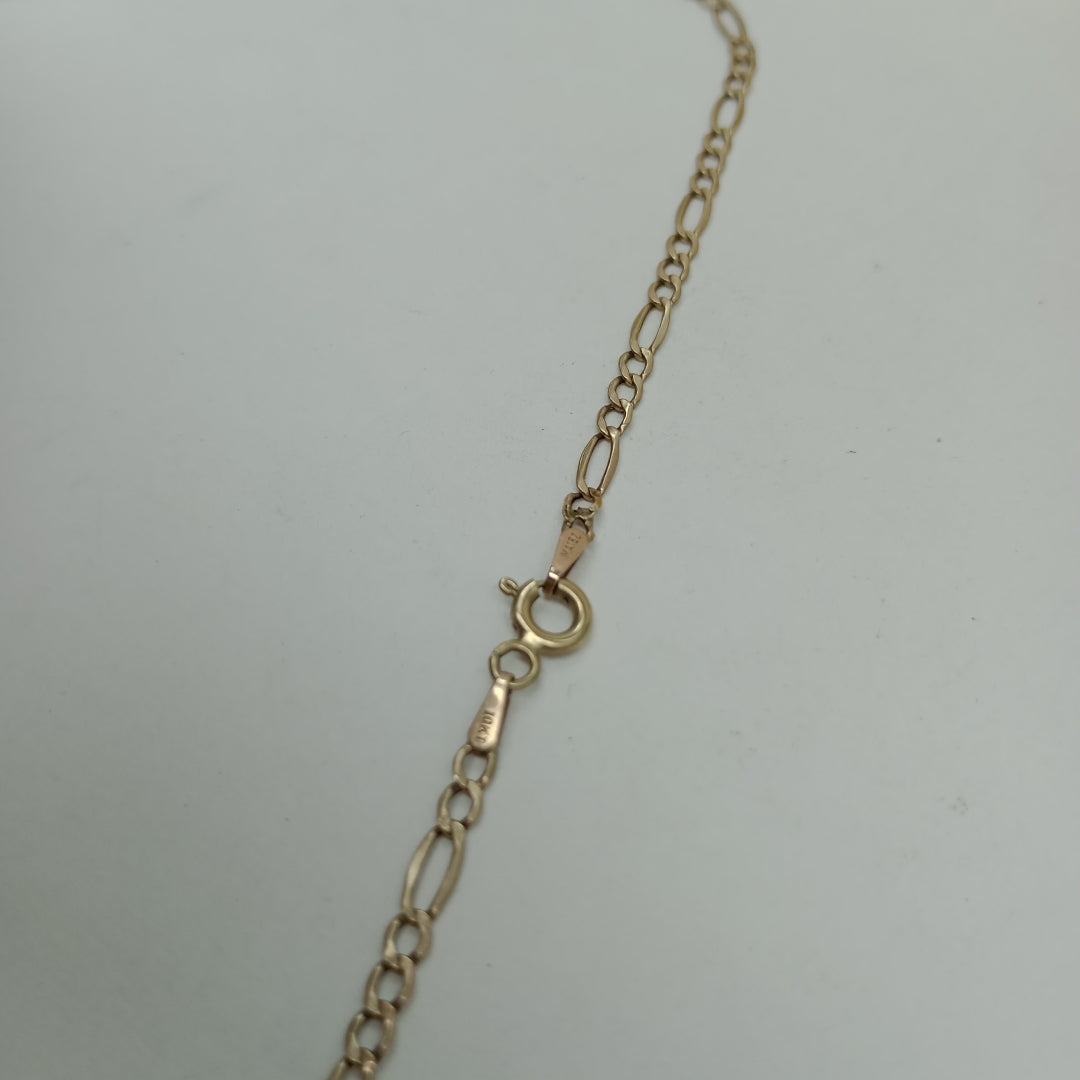 CADENA, MEDALLA RELIGIOSA ORO 10 K 3.2 GRMS (SEMINUEVO)