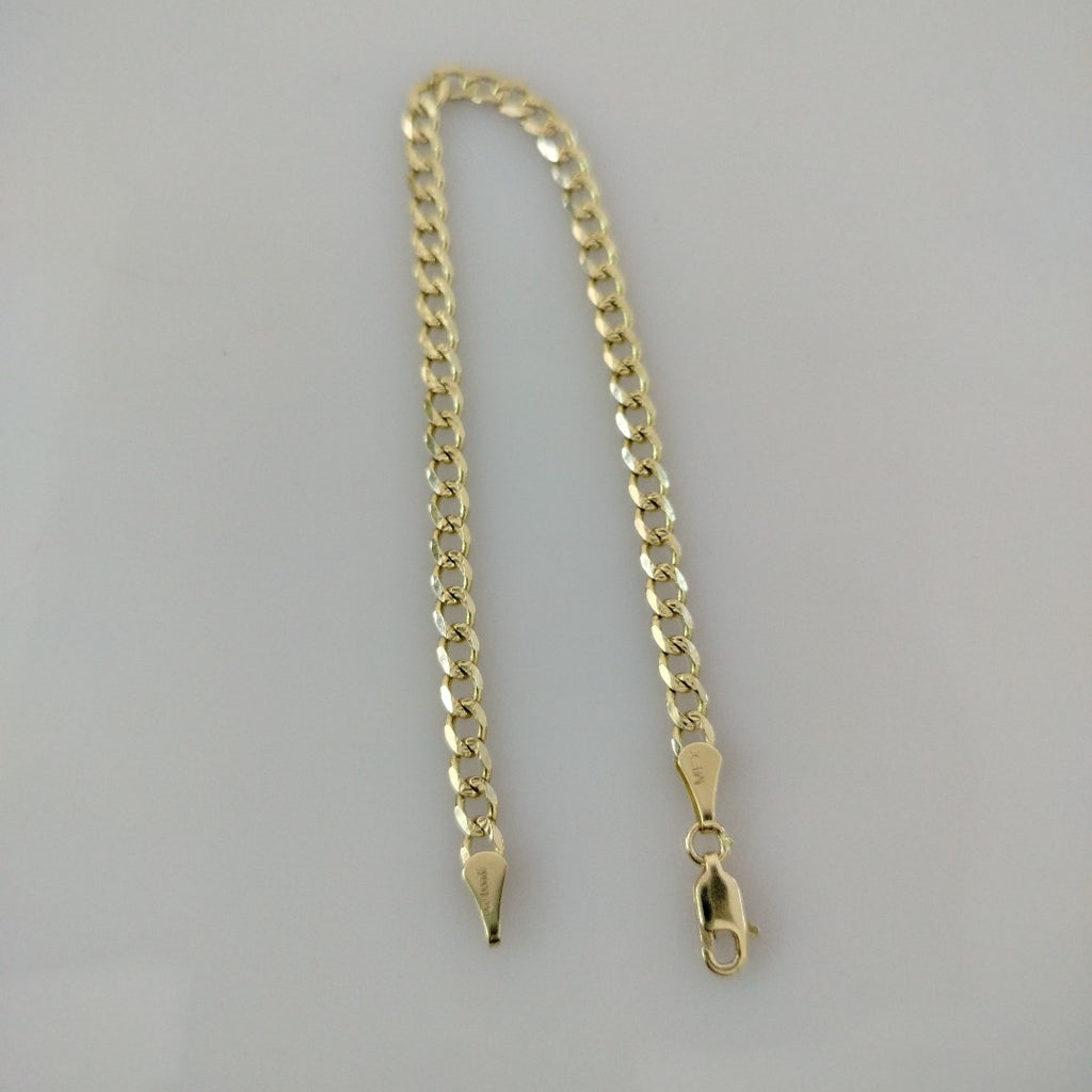 PULSERAS BARBADA ORO 14K 18 CM 4.6 GR (NUEVO)