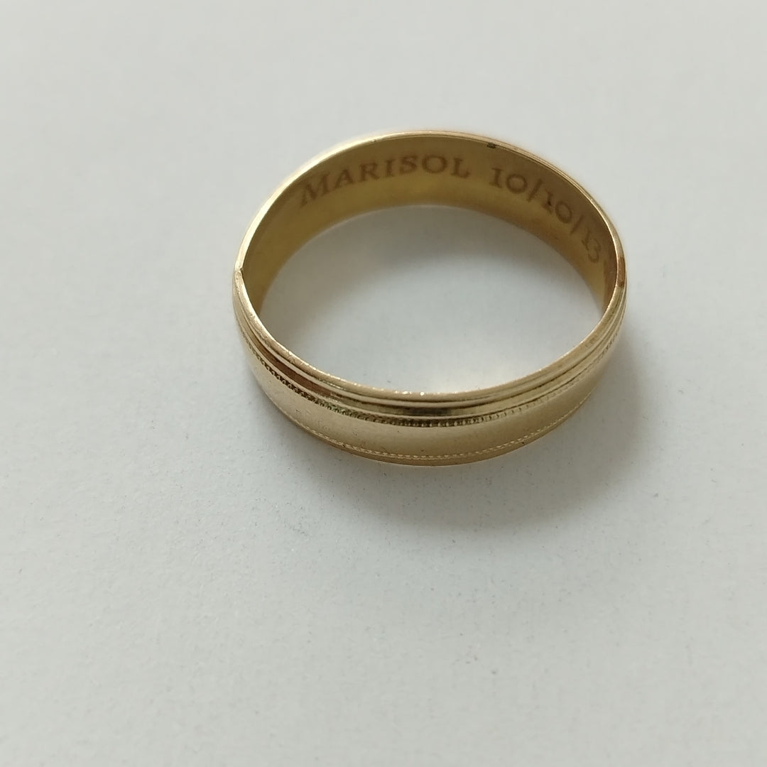 ARGOLLA ORO 14 K 2,50 GRMS (SEMINUEVO)