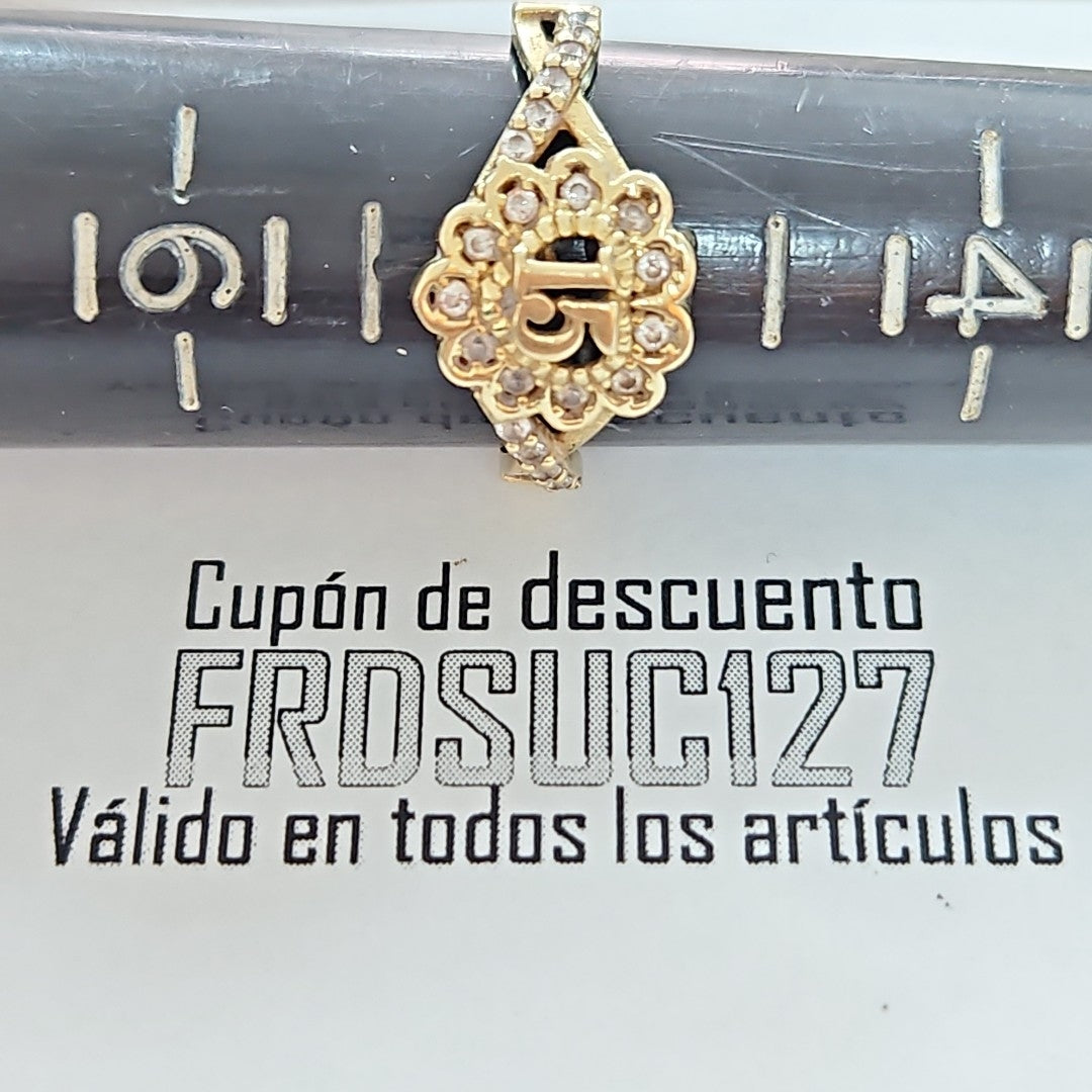 ANILLO CONMEMORATIVO ORO 10 K 1,80 GRMS (SEMINUEVO)