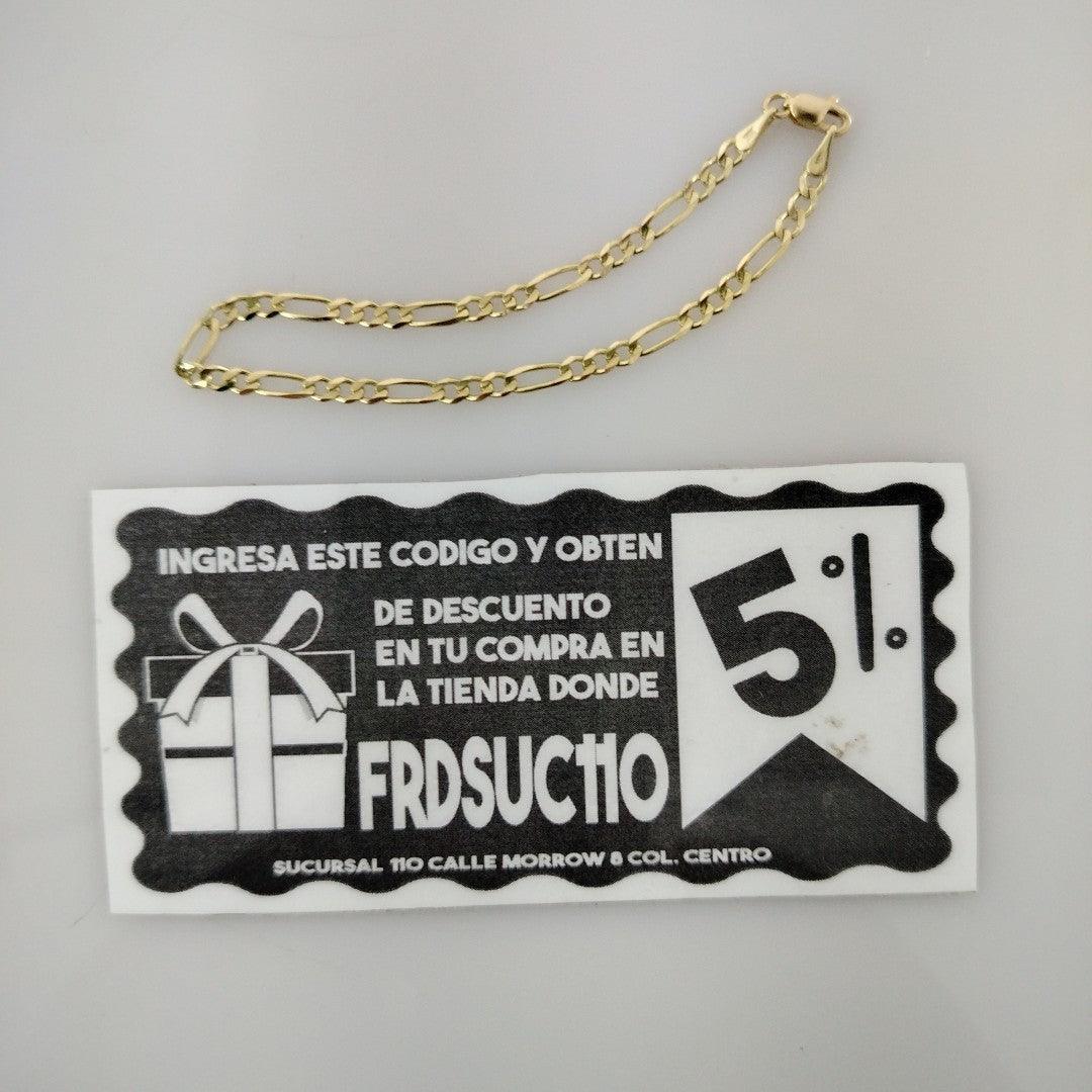 PULSERAS 3X1 ORO 14K 18 CM 2.9 GR (NUEVO)