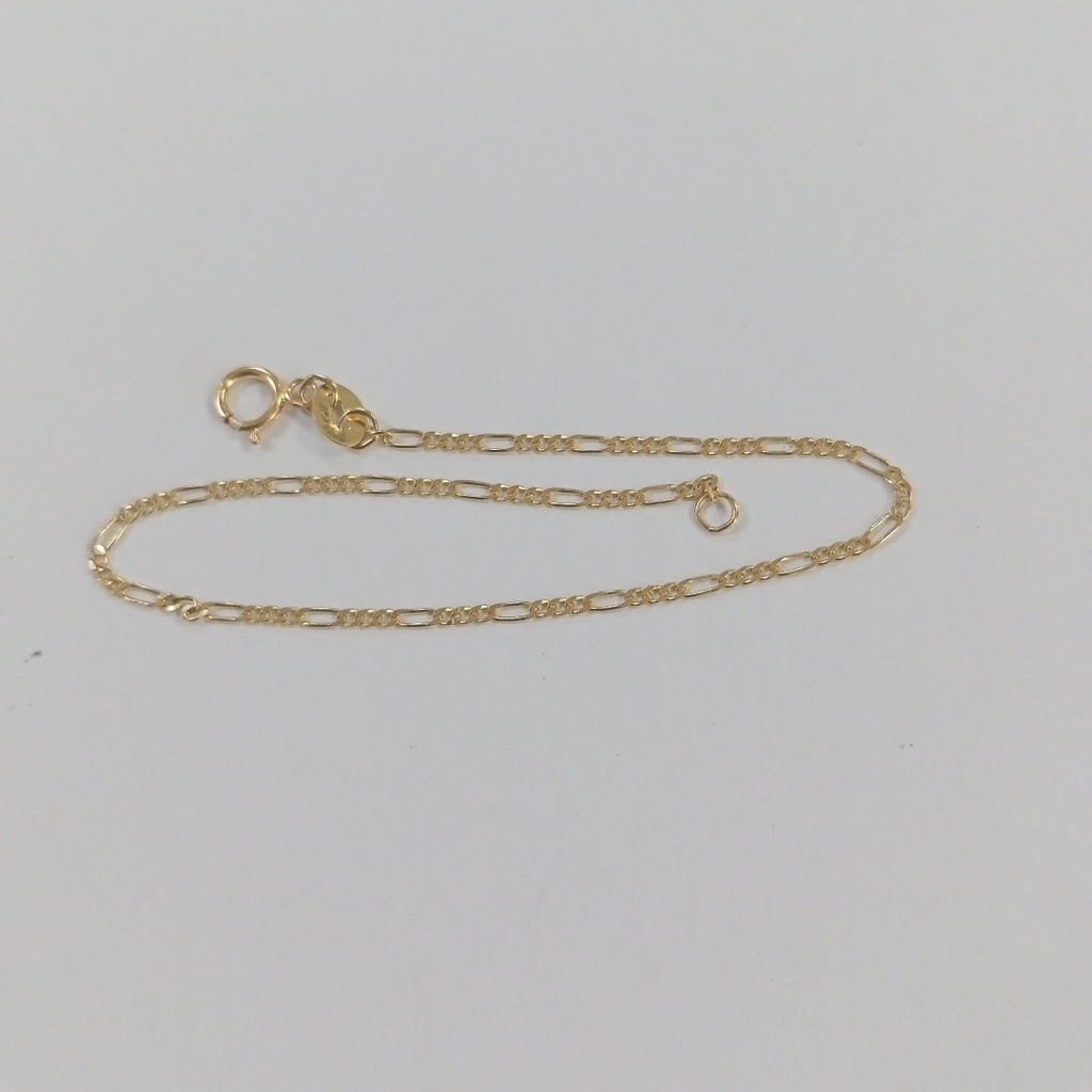 PULSERAS TEJIDO 3X1 ORO 14K 16 CM 0.9 GR (NUEVO)