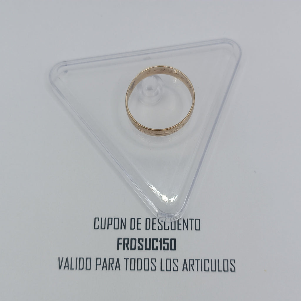 ANILLO ORO 10 K 2.1 GRMS (SEMINUEVO)