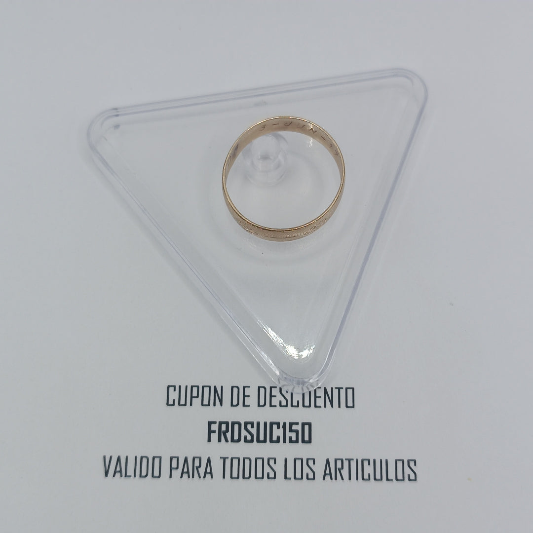 ANILLO ORO 10 K 2.1 GRMS (SEMINUEVO)