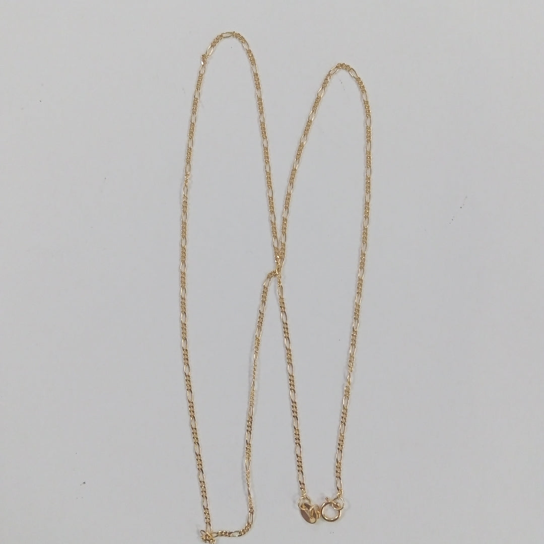 CADENAS TEJIDO 3X1 ORO 14K 55 CM 2.7 GR (NUEVO)