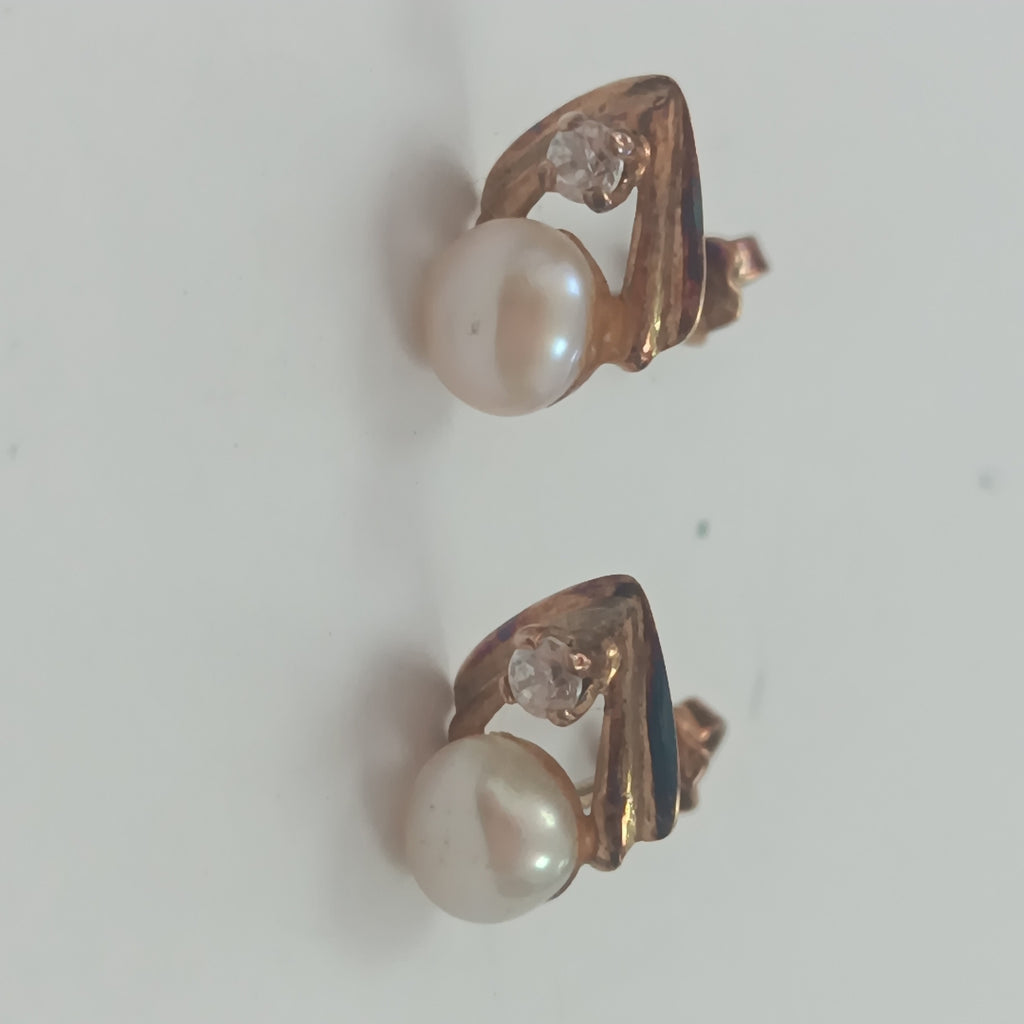 BROQUELES PAR ORO 14 K 1,10 GRMS (SEMINUEVO)