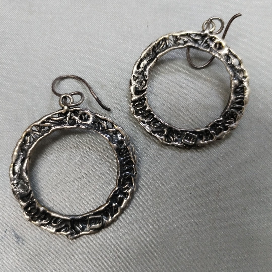 ARETES PAR PLATA 9,20 GRMS (SEMINUEVO)
