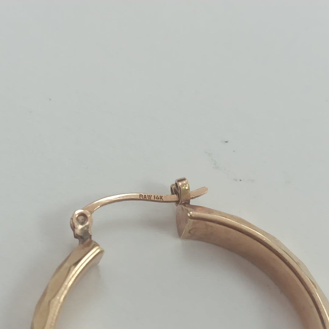 ARRACADAS PAR ORO 14 K 5.5 GRMS (SEMINUEVO)