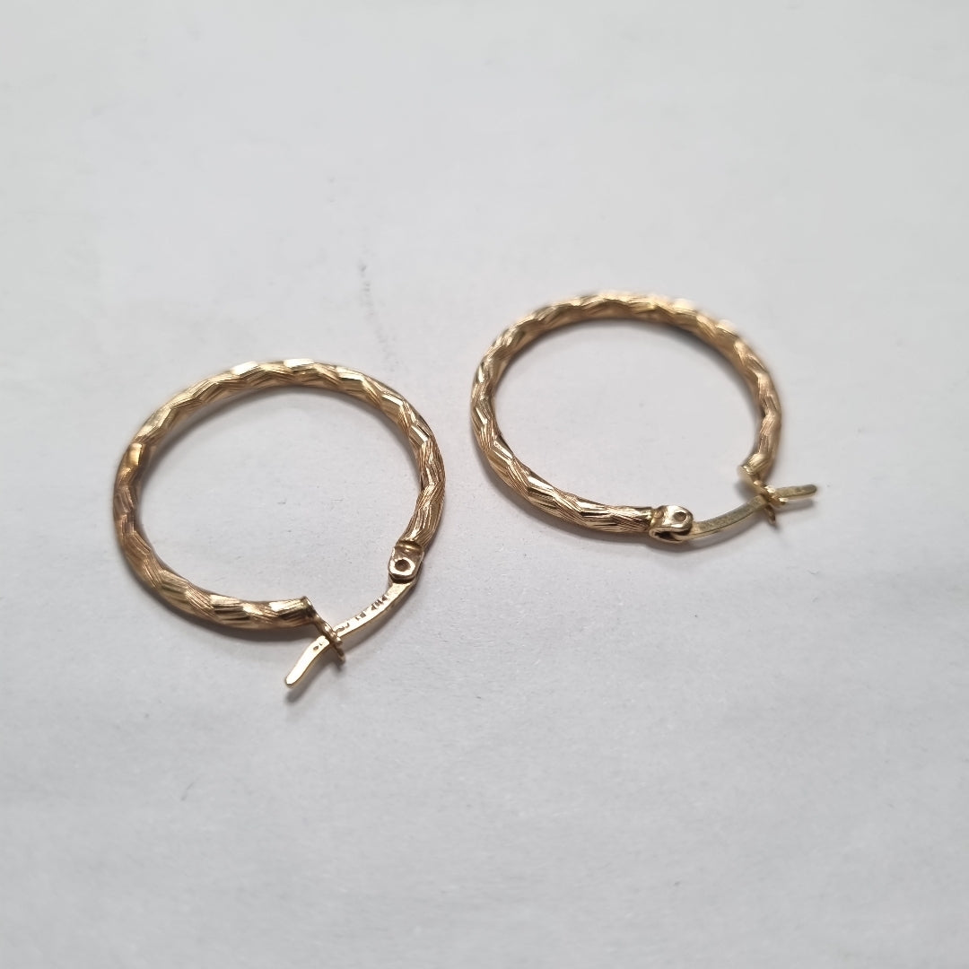 ARRACADAS PAR ORO 14 K 2.4 GRMS (SEMINUEVO)