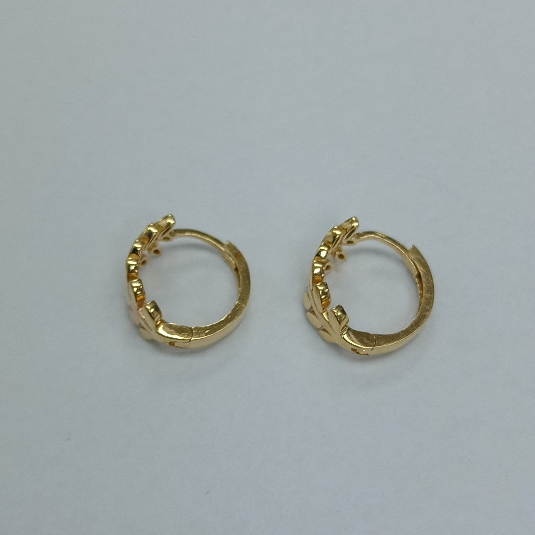 ARRACADAS PAR ORO 14 K 2.2 GRMS (SEMINUEVO)