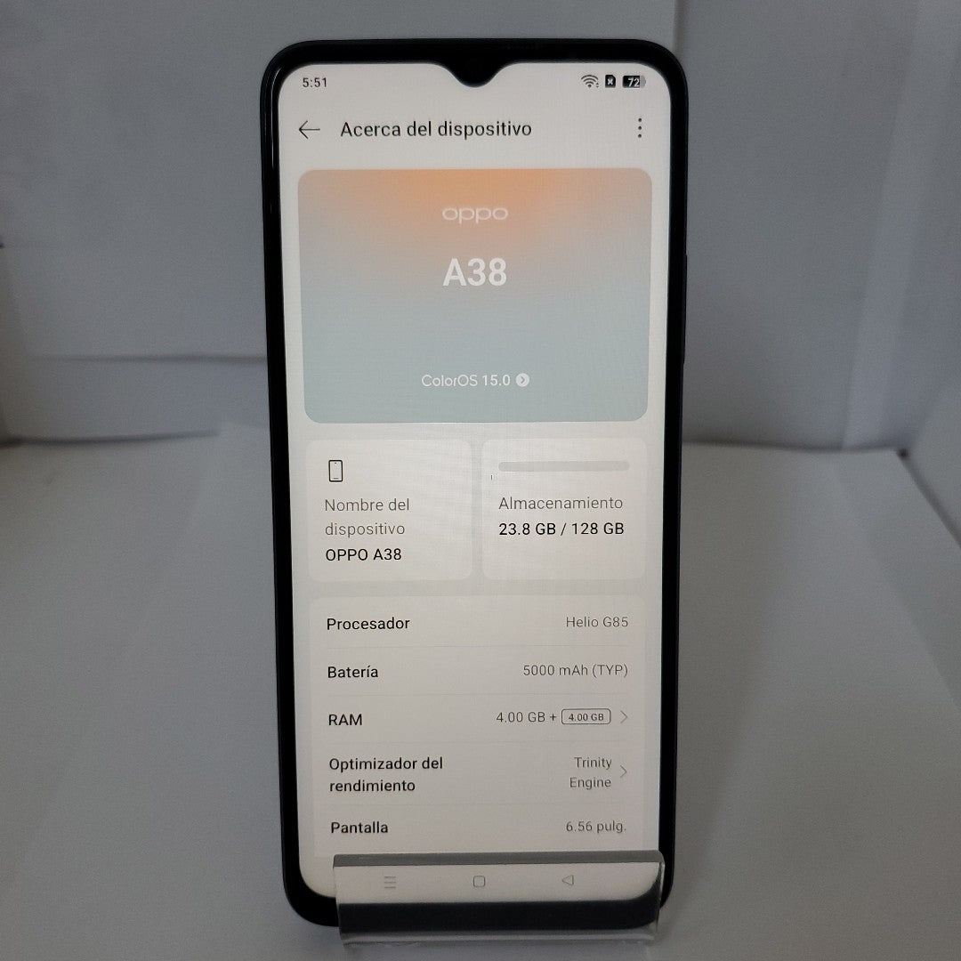 CELULAR OPPO A38 CPH2579 (2023) 128 GB 4 GB RAM (SEMINUEVO)