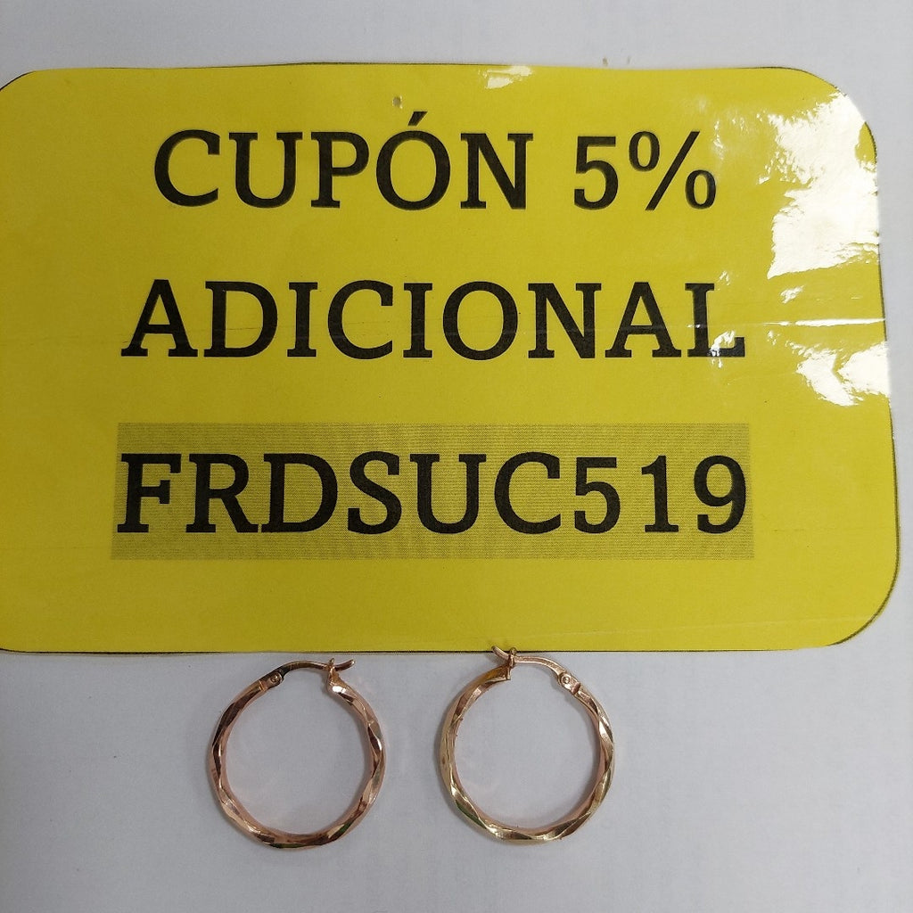 ARRACADAS PAR ORO 14 K 2.2 GRMS (SEMINUEVO)