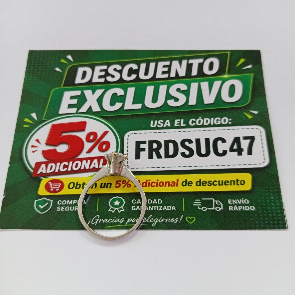 ANILLITO ORO BLANCO 14 K 2.7 GRMS (SEMINUEVO)