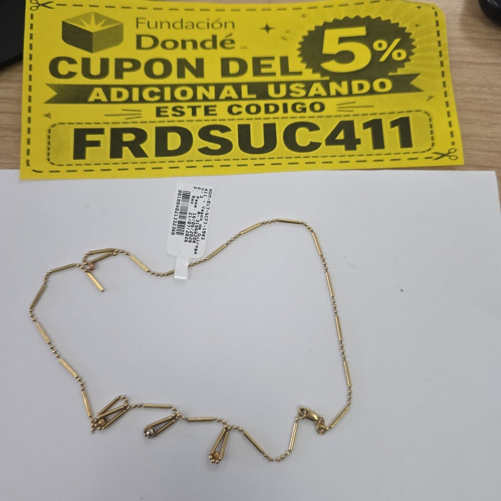 CADENA ORO 14 K 4,80 GRMS (SEMINUEVO)