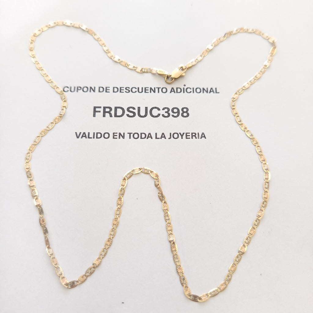 CADENA ORO,ORO COMBINADO 14 K 2,60 GRMS (SEMINUEVO)