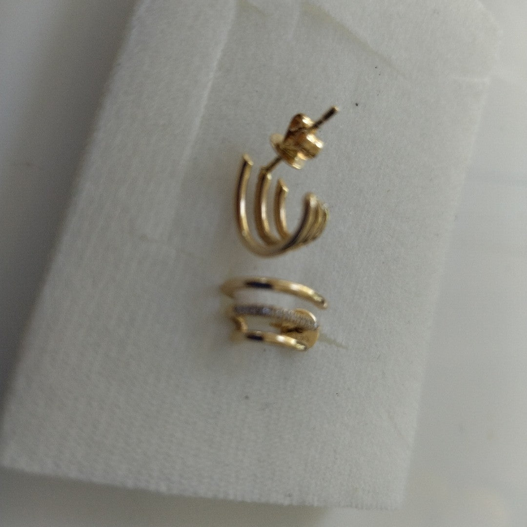 ARETES PAR ORO 14 K 2,50 GRMS (SEMINUEVO)