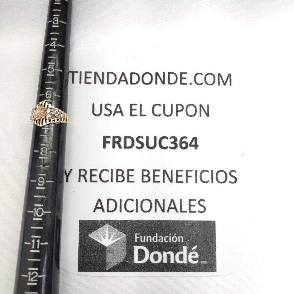 ANILLITO ORO COMBINADO 14 K 3,40 GRMS (SEMINUEVO)