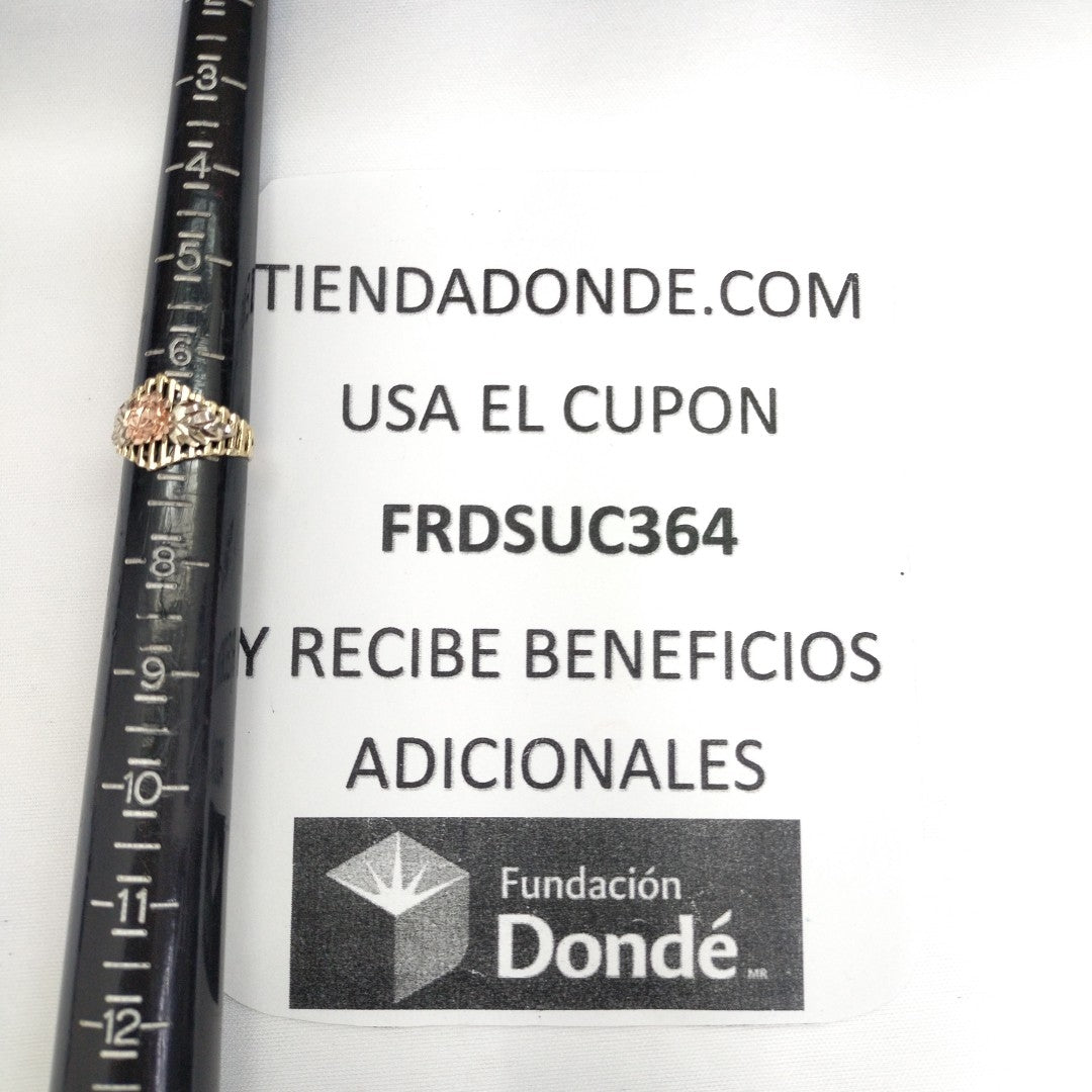 ANILLITO ORO COMBINADO 14 K 3,40 GRMS (SEMINUEVO)