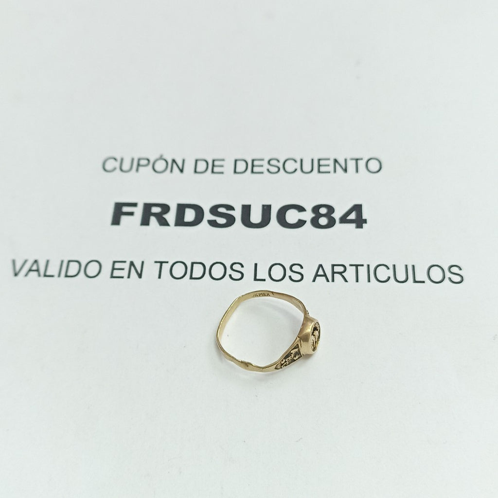 ANILLO DE GRADUACIÓN ORO 8 K 1.5 GRMS (SEMINUEVO)