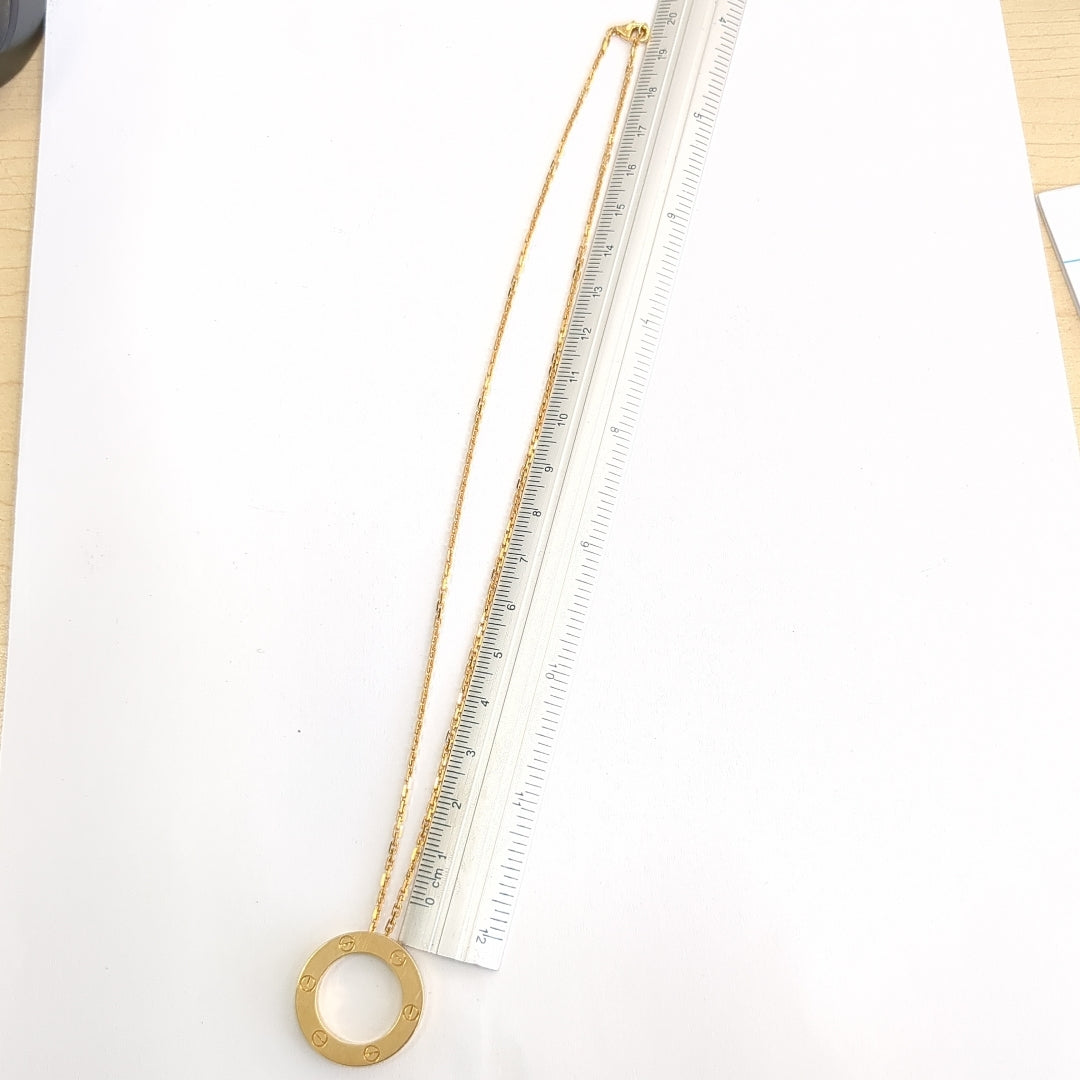 CADENA, DIJE ORO 18 K 13.7 GRMS (SEMINUEVO)