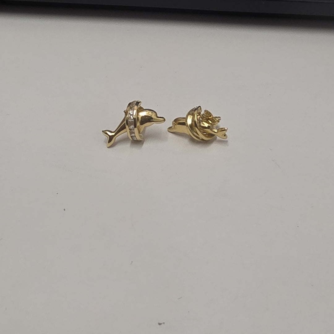 BROQUELES PAR ORO 14 K 1,80 GRMS (SEMINUEVO)