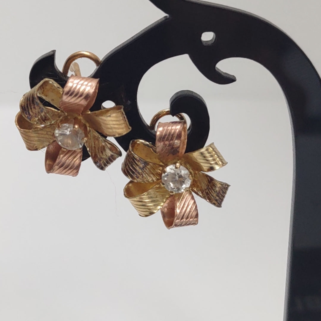 ARETES PAR ORO 10 K 3.7 GRMS (SEMINUEVO)