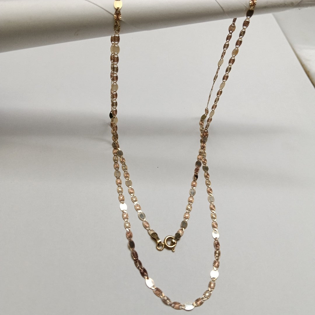 CADENA ORO COMBINADO 10 K 2,90 GRMS (SEMINUEVO)