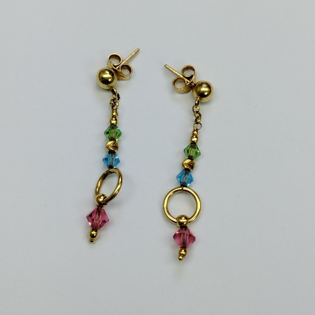 ARETES PAR ORO 14 K 3.1 GRMS (SEMINUEVO)