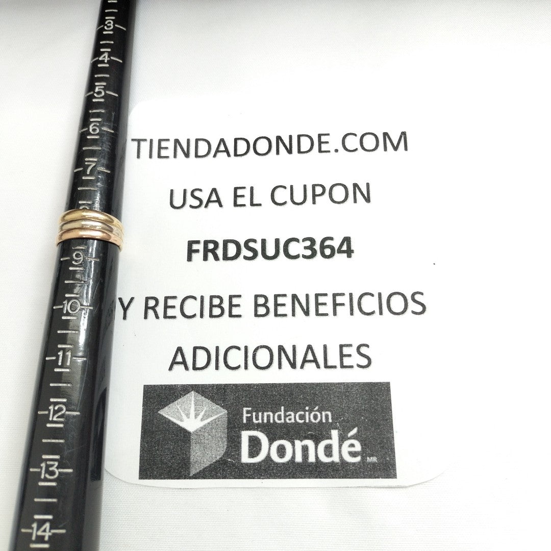 ANILLITO ORO COMBINADO 14 K 3,70 GRMS (SEMINUEVO)