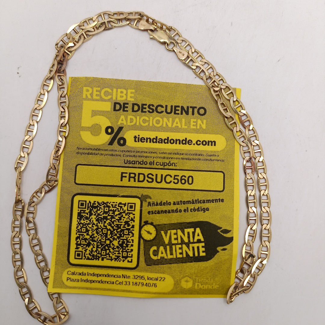 CADENA ORO 14 K 13 GRMS (SEMINUEVO)