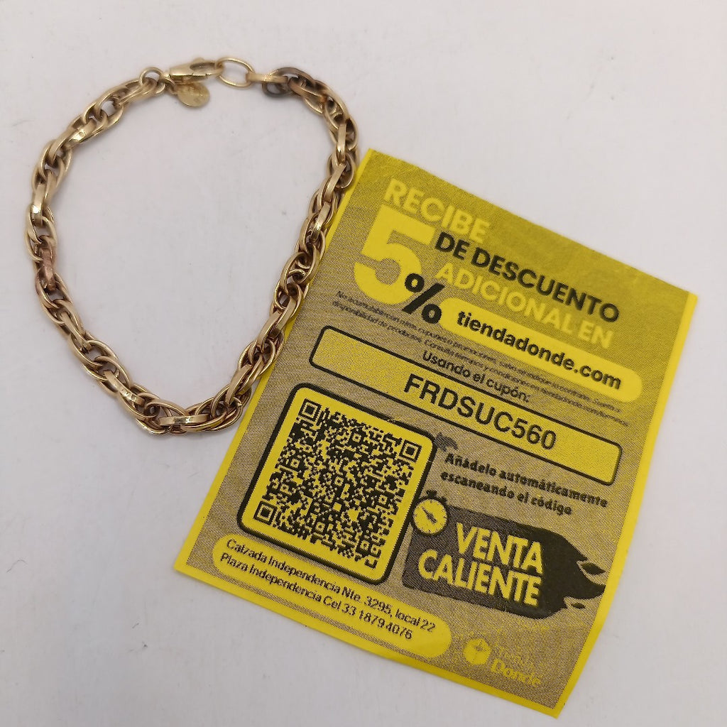 PULSERA ORO 14 K 4.1 GRMS (SEMINUEVO)