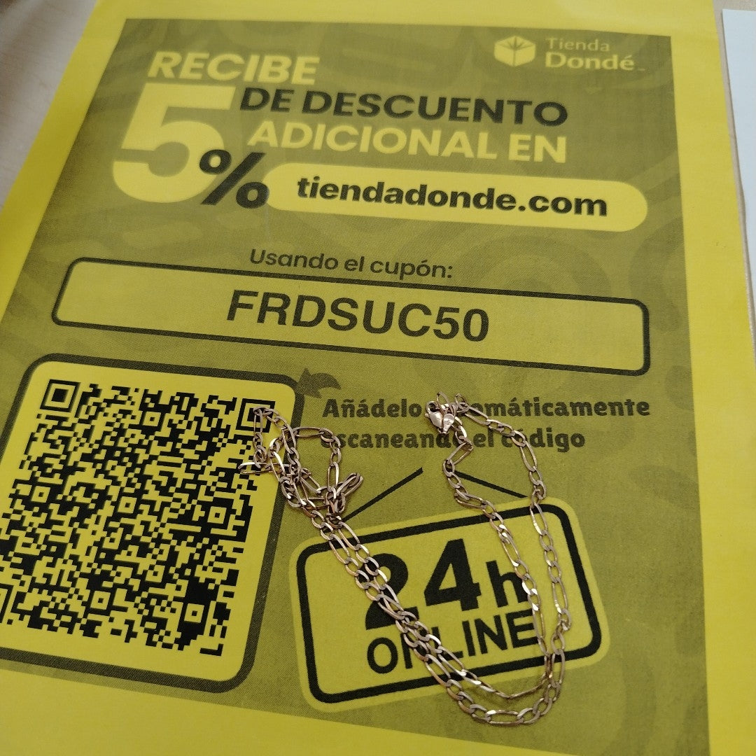 CADENA ORO 14 K 4.8 GRMS (SEMINUEVO)
