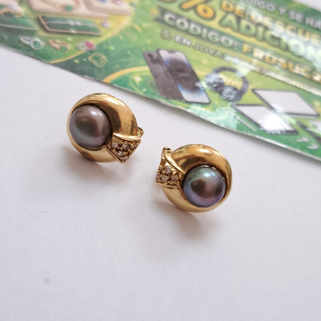 ARETES PAR ORO 14 K 6.7 GRMS (SEMINUEVO)