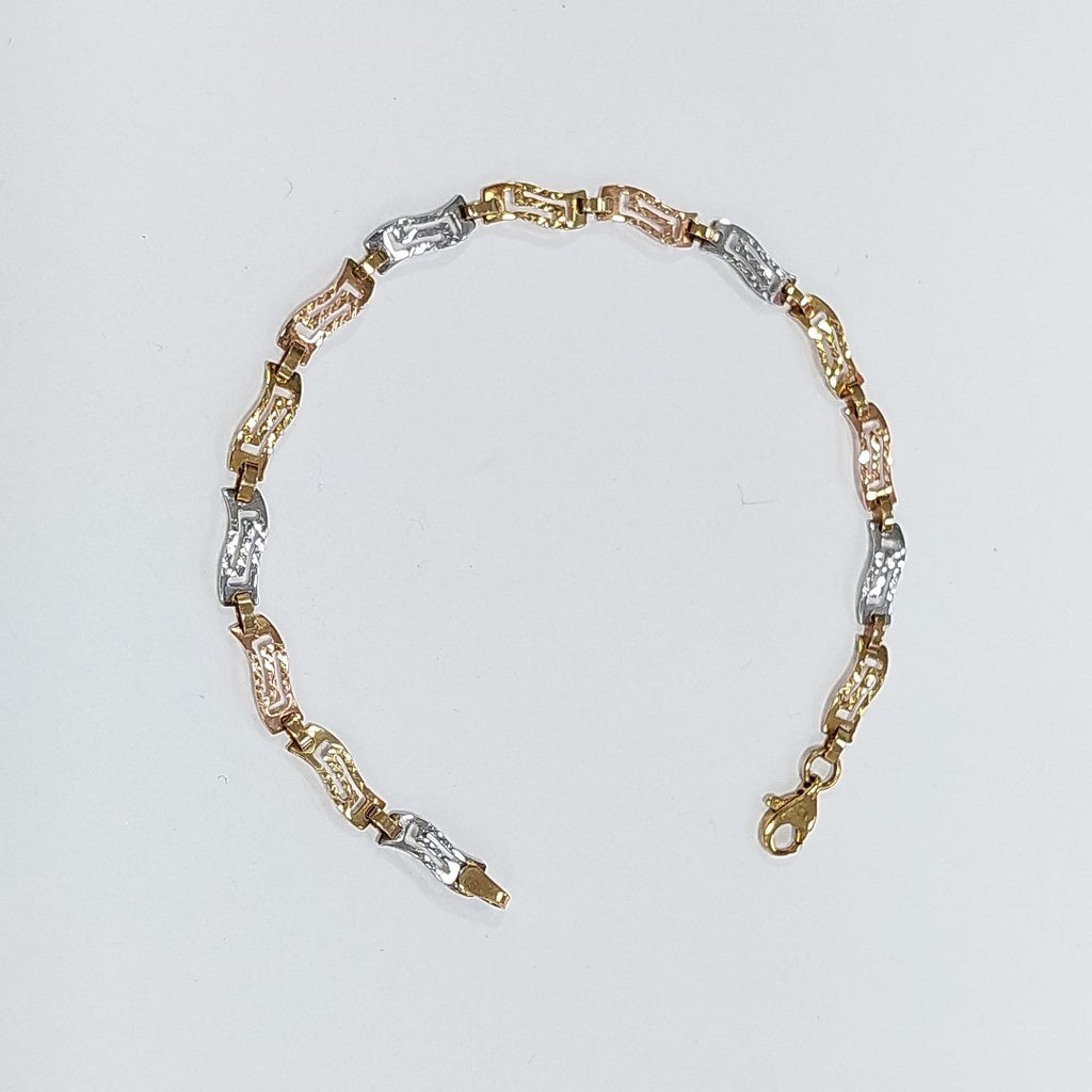 PULSERA ORO, ORO COMBINADO 10 K 2.6 GRMS (SEMINUEVO)